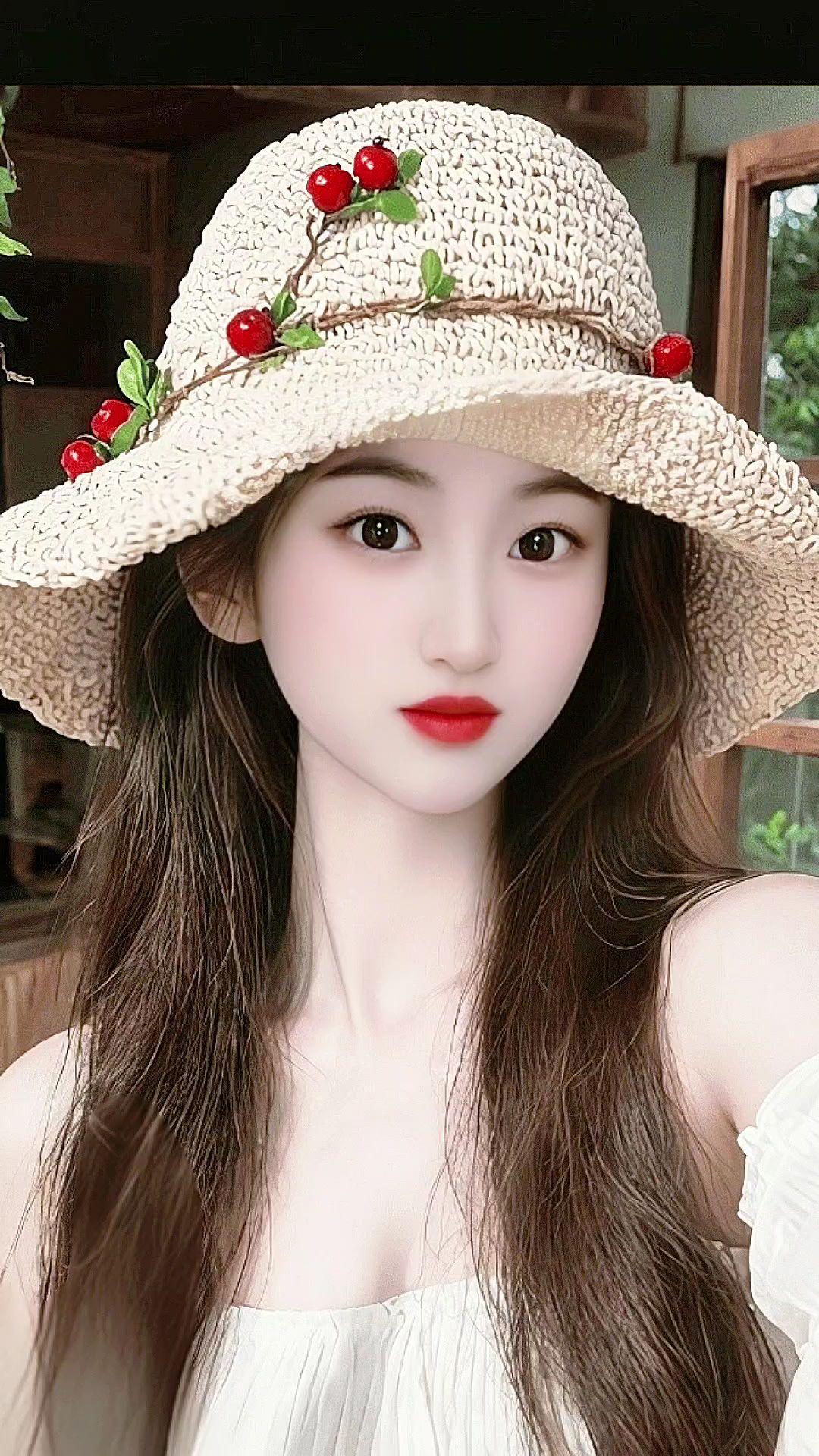 少女感夏日ootd 夏日氛围感穿搭 夏日草帽风 清纯甜美 温柔风