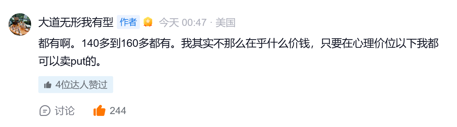 140~160的PUT都有 