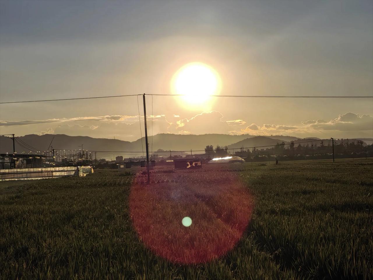 夕阳西下，美景如画。