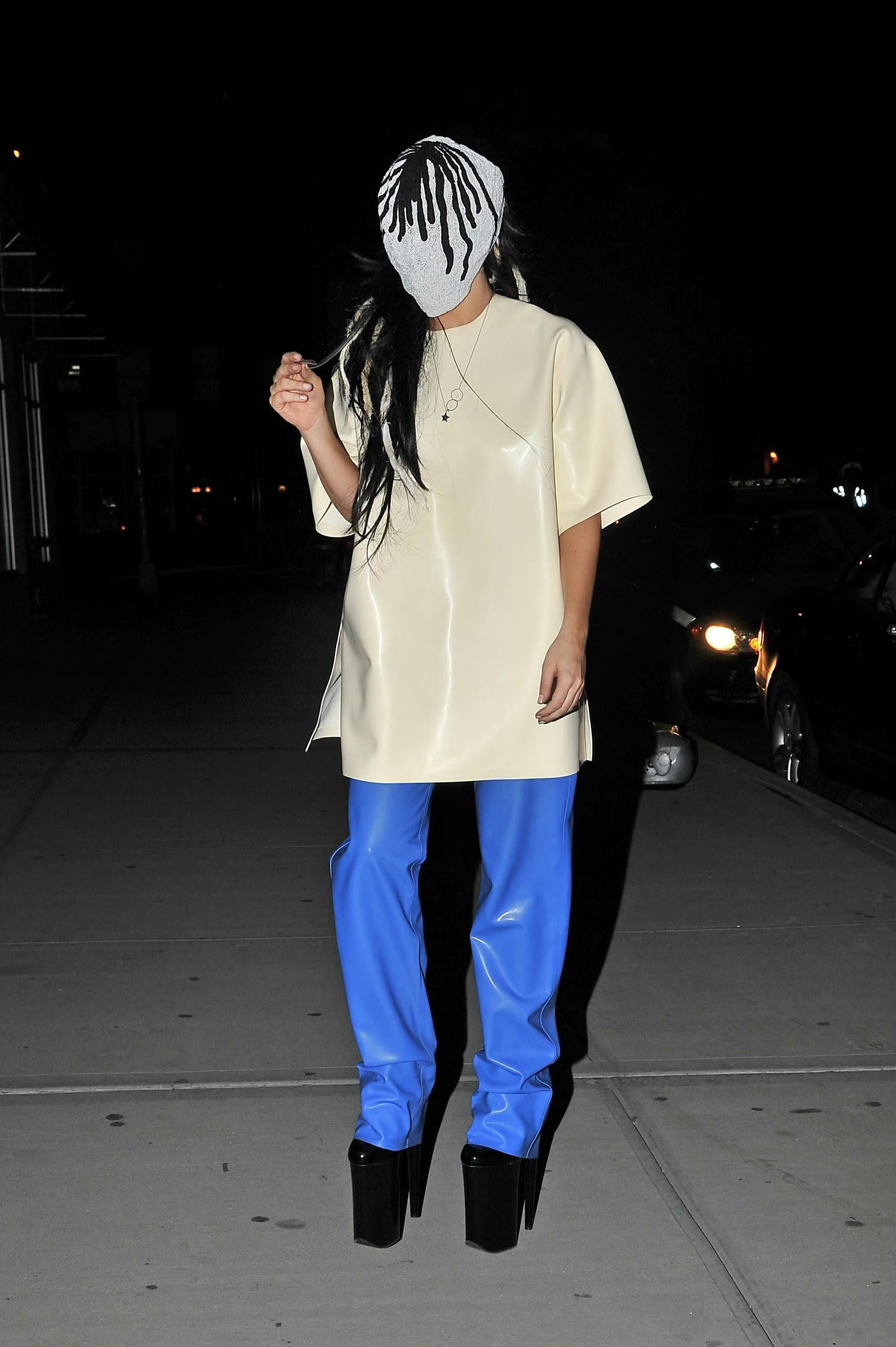2013年Lady Gaga 纽约街拍，身穿马吉拉Maison Margiela