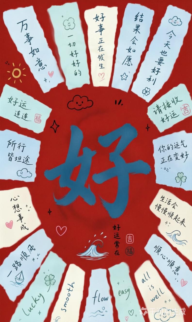 八月第一天，
您的好事正在发生，
一切都会好起来。
所行皆坦途，所求皆如愿！
您