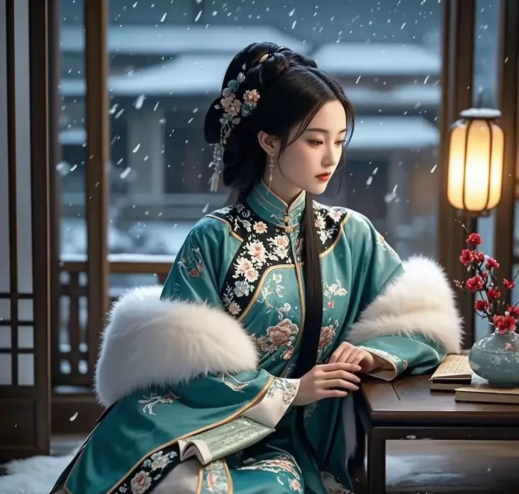 上联：？？？
下联：素心清凉夜未央。