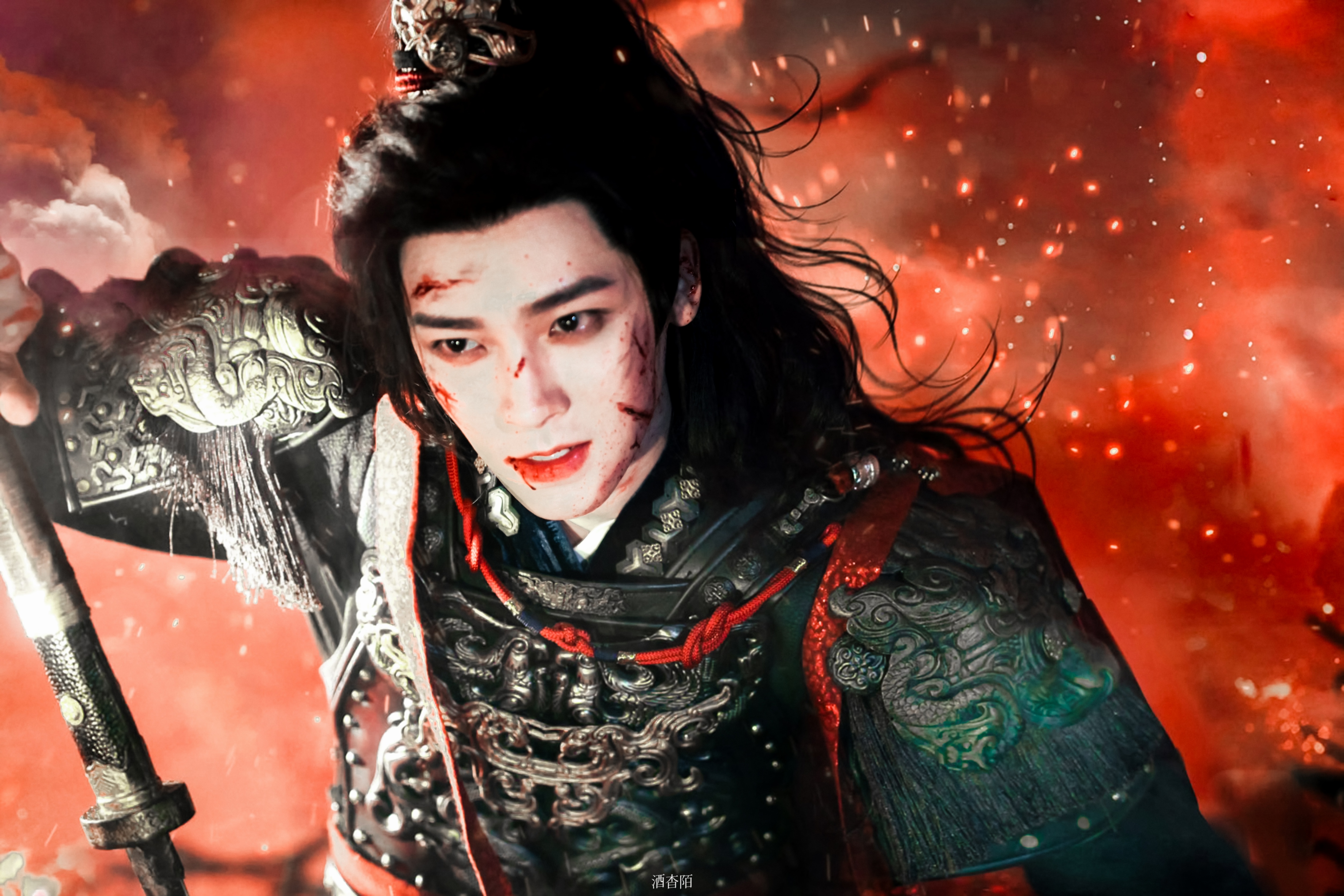 少年将军该是如此。调修｜写真12P•侯明昊 •侯明昊雀骨  •侯明昊萧无衣