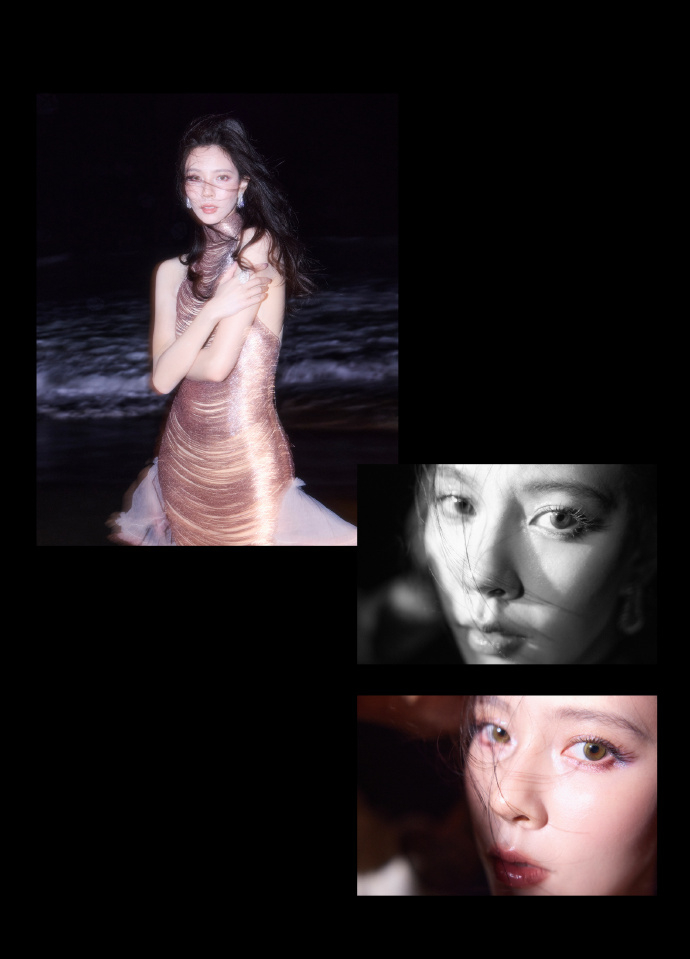 宋妍霏elle红毯生图 的红毯生图谁看了不说一句好绝！CC走红毯时身着鎏金梦幻挂