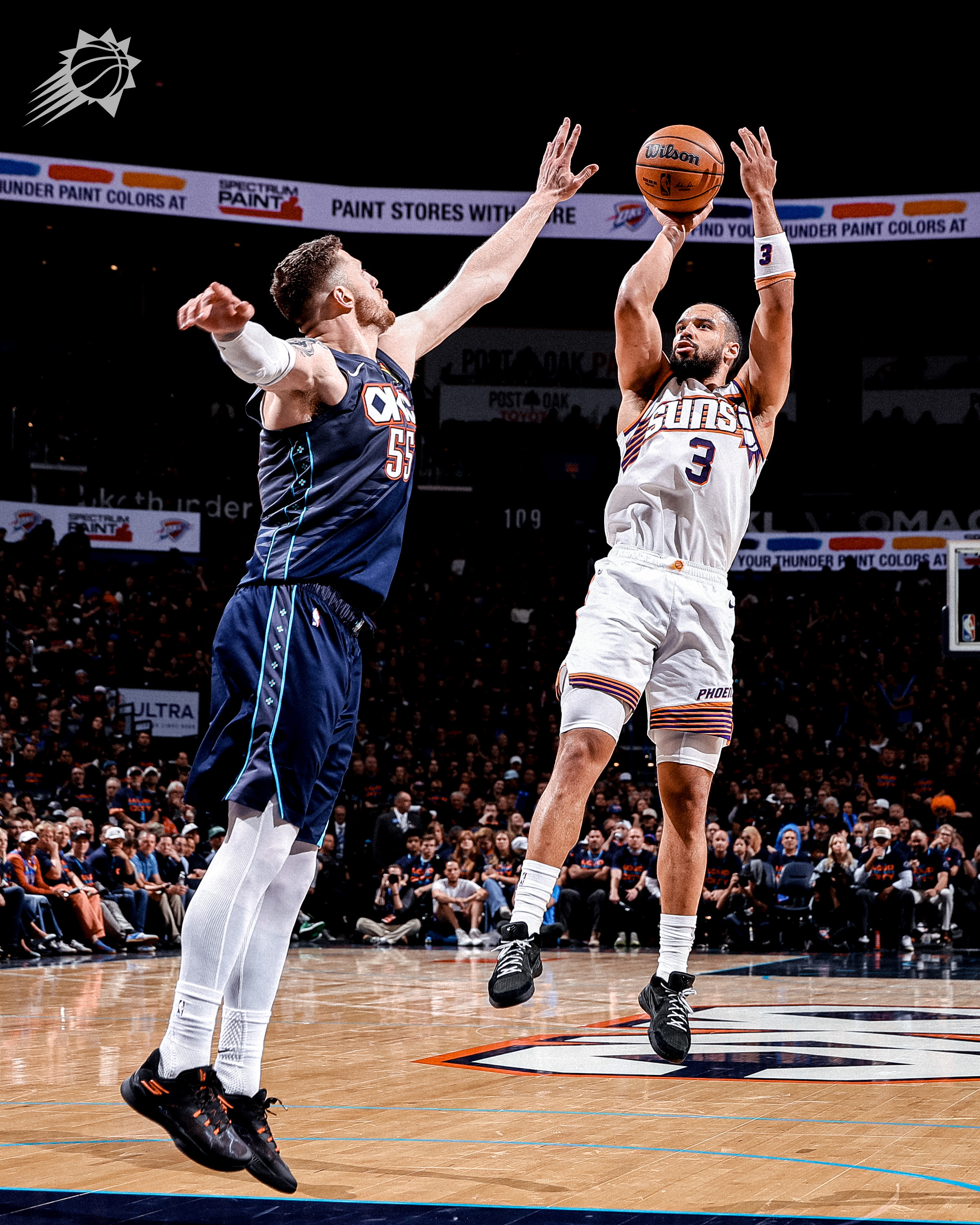 分差缩小了！对手暂停⏸️  龙哥拿下26分！菲尼克斯太阳 ｜太阳vs雷霆 ｜ 