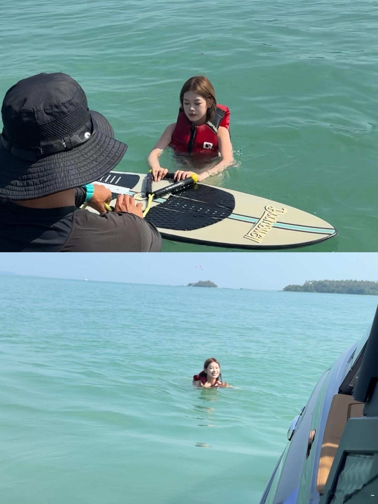 浪还没冲明白就被水母🪼蜇了 …… ​​​