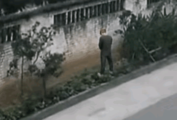 孟姜女可以哭倒长城，小伙子尿倒大墙也在情理之中[大笑]