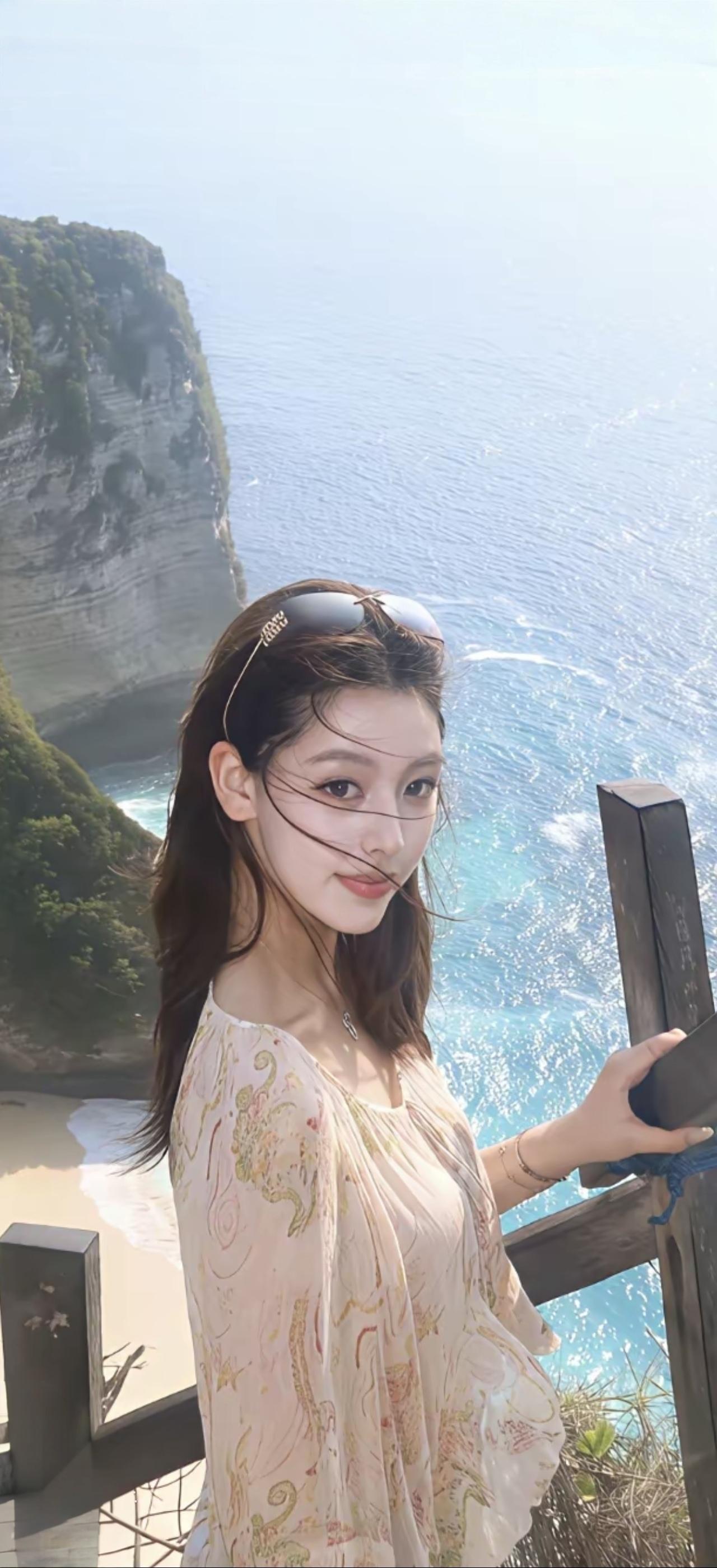 海边悬崖上，风景美如画！