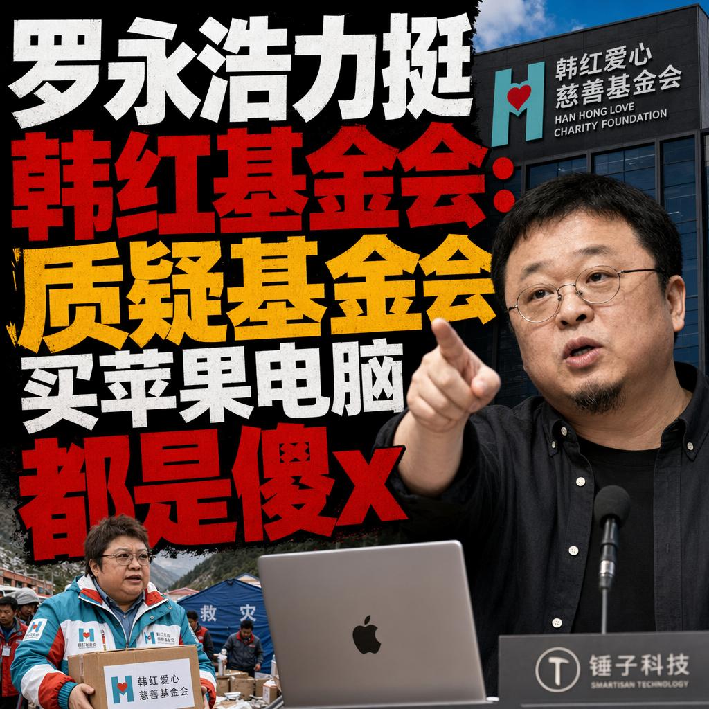 很多人以为质疑慈善基金会“买苹果电脑”就是伸张正义，但罗永浩这次的公开回应，直接