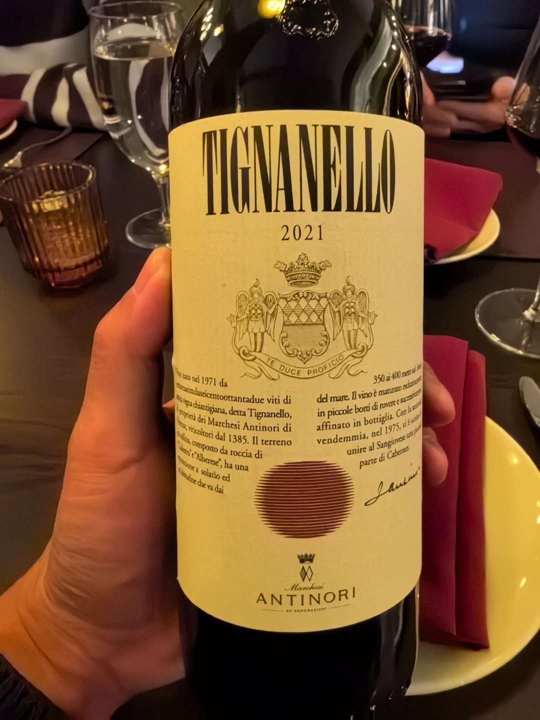 在美国一路喝了不少葡萄酒，记录下其中的几支还不错的，有意大利酒也有法国酒。其中贵