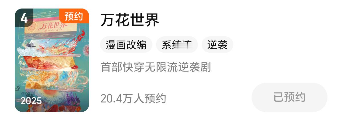 鞠婧祎万花世界开通预约8天，20多万预约，未拍先火 ​​​