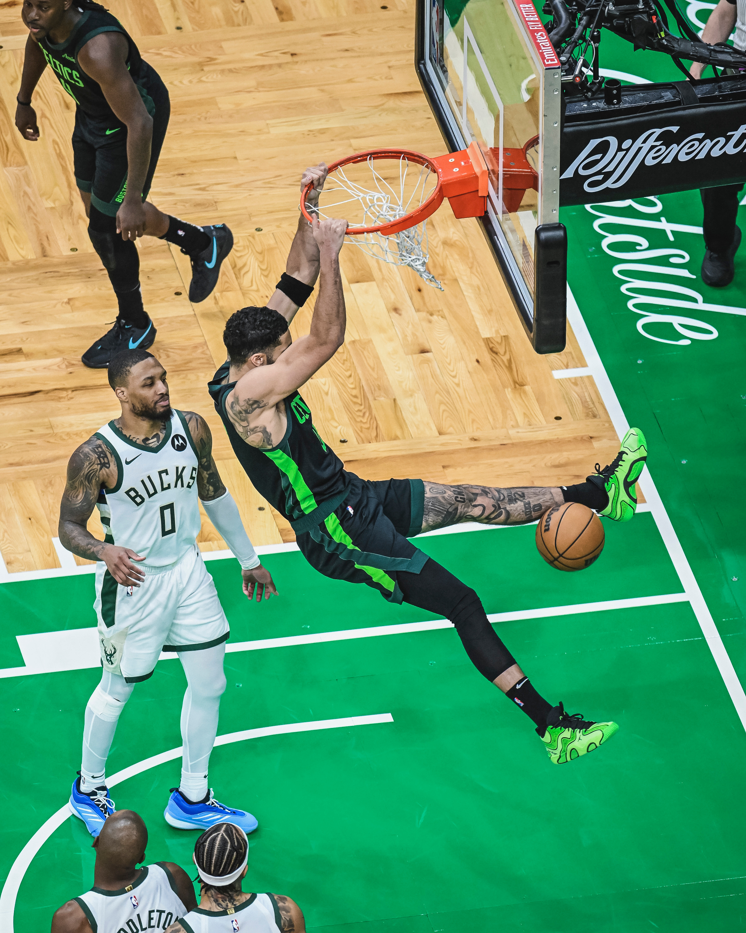 Celtics Win☘️塔图姆34分10篮板5助攻大基本盘，朱哥关键抛投加两罚