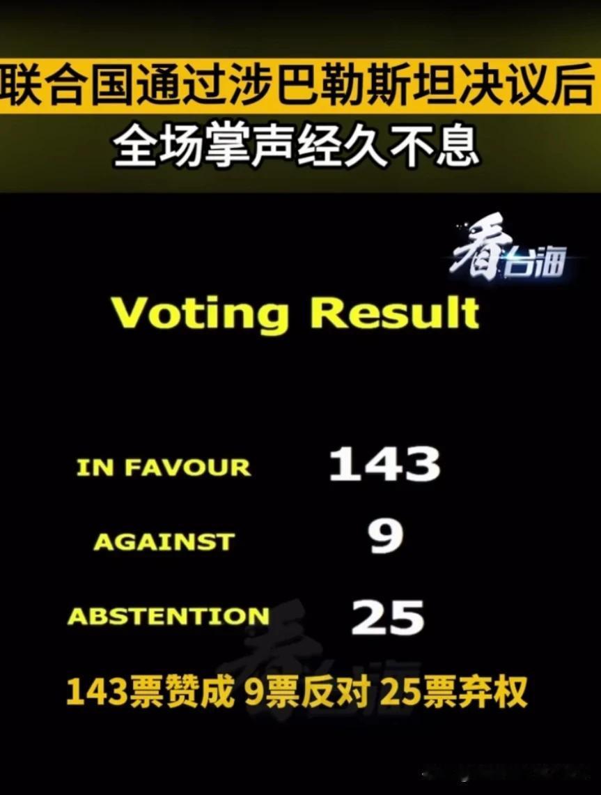 联合国大会召开了紧急特别会议，以143票赞同、9票反对、25票弃权，通过了建议安