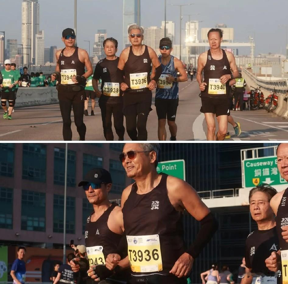 70岁中国香港艺人周润发“降级”跑10公里！
 
渣打马拉松今日（18日）举行，