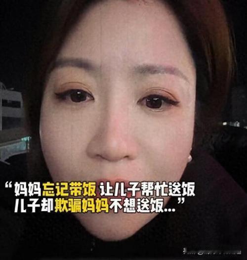 儿子拒绝送饭后续：母亲饿到崩溃，孩子撒谎享乐，反被说小题大做——这背后的故事，远