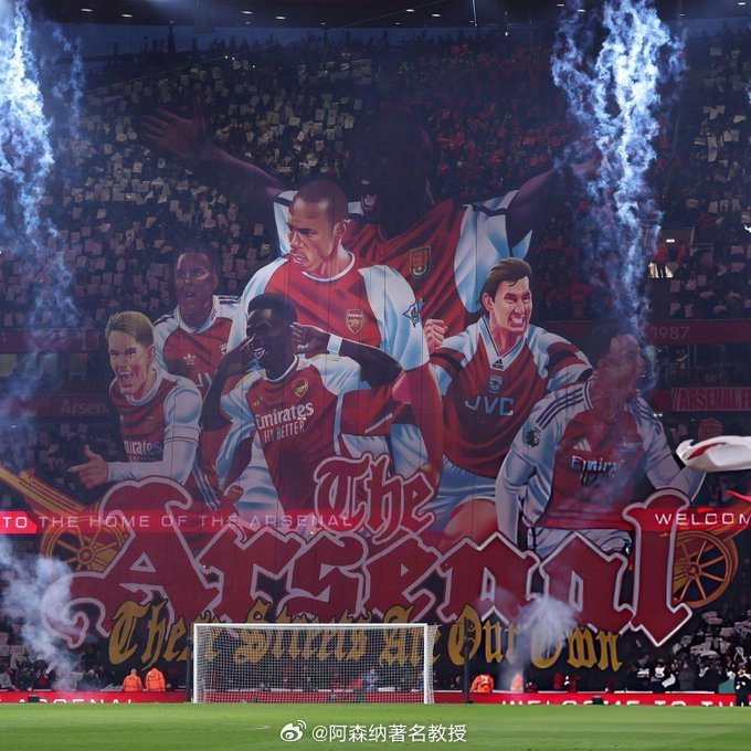 枪迷们期待吗阿森纳主场迎战切尔西之前，东看台下层将展示一幅全新的40米宽的巨幅横