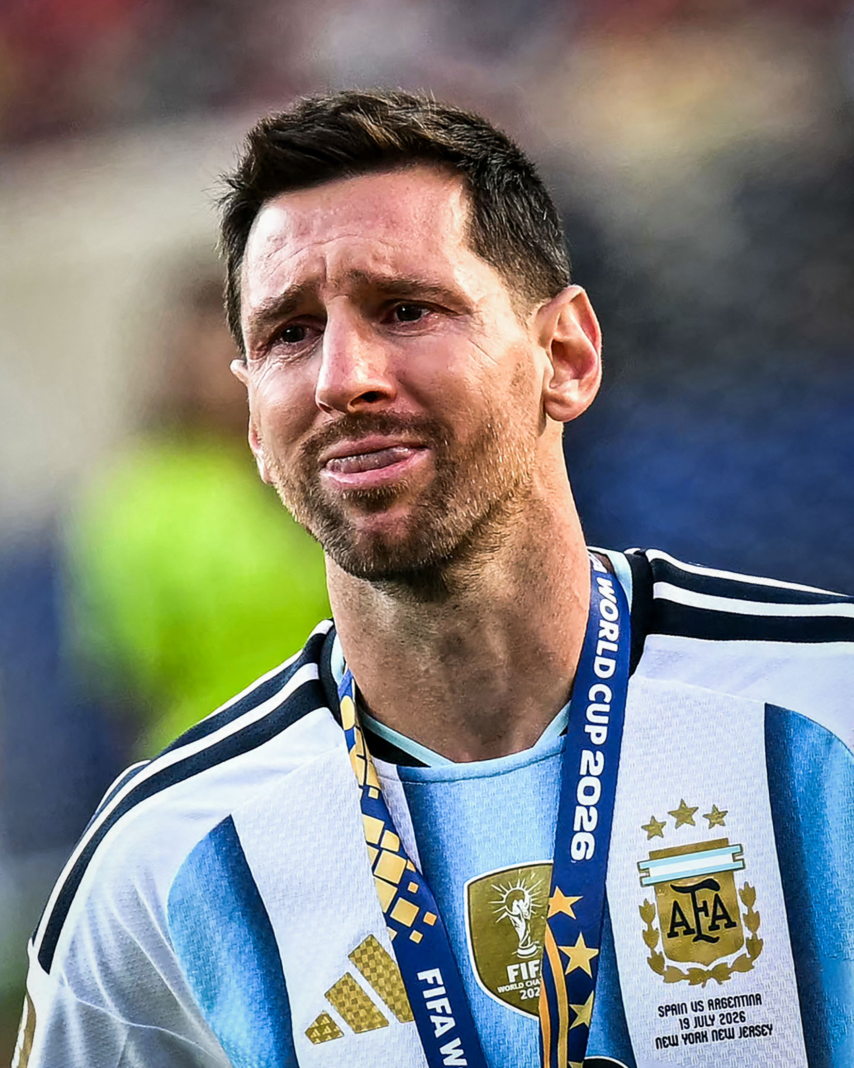 ✅B/R Football：世界杯决赛输了，但阿根廷球迷仍留下来为球队唱歌。看到