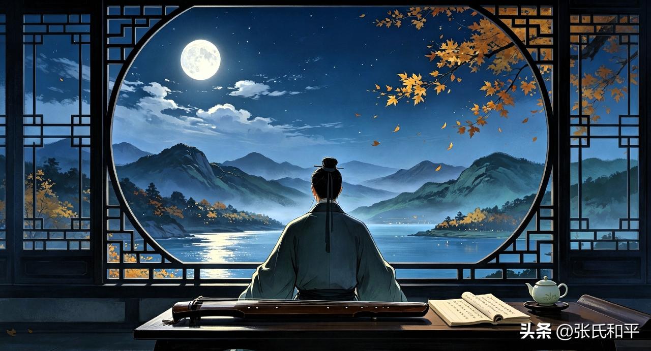 上联：万里秋风埋往事，
下联：一窗明月寄清怀。
简析：“万里”对“一窗”，一阔一