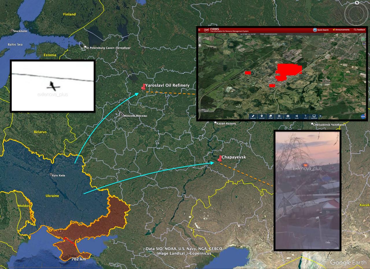 乌克兰无人机持续猛烈打击对俄罗斯战争机器至关重要的设施。
昨夜，位于雅罗斯拉夫尔