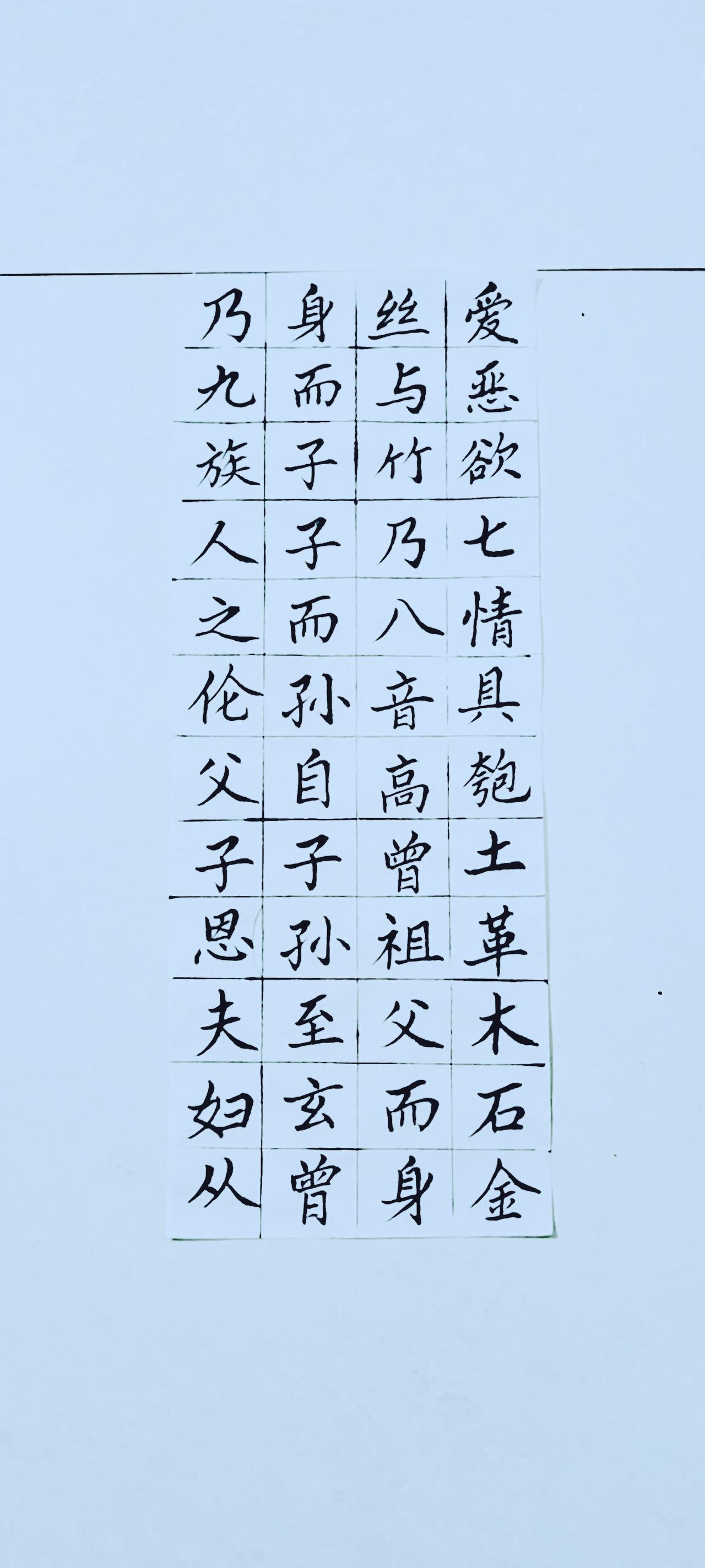 晒出你的每日练字打卡第六天练字打卡→正楷《三子经》，练吧，学习吧！人到中年最好的