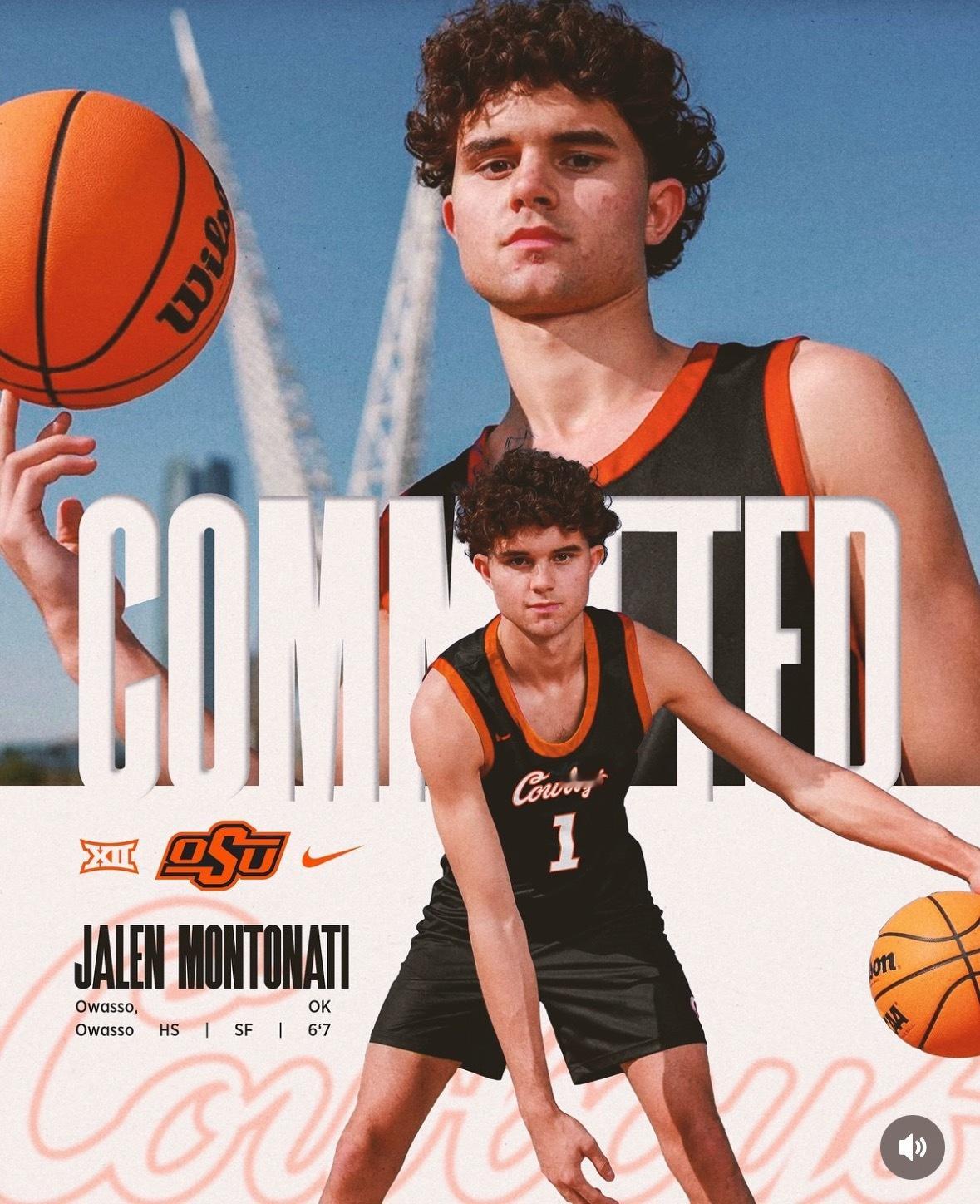 Jalen Montonati承诺俄克拉荷马州立[柯基]NCAA ​​​