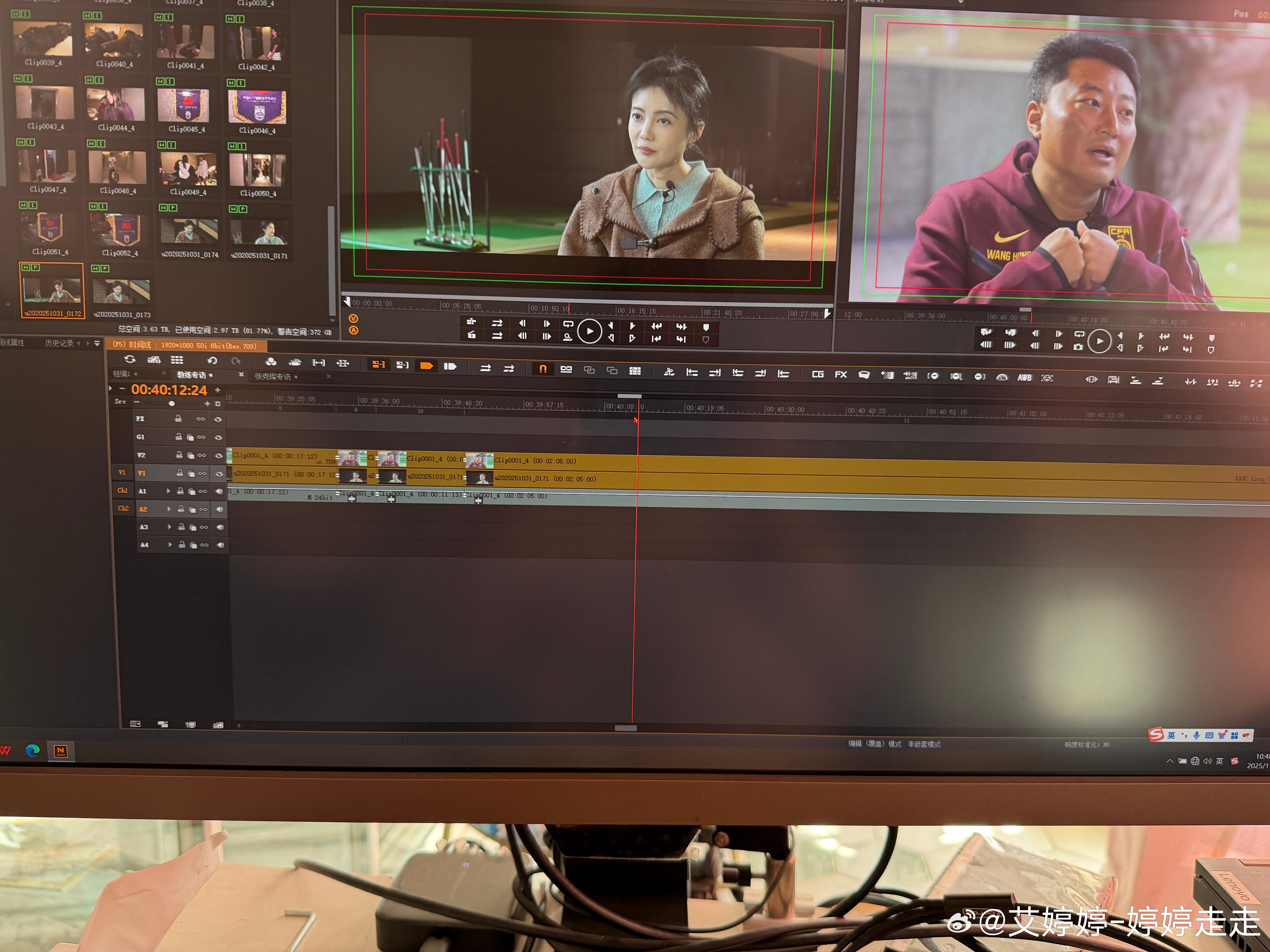 又开始熬夜编辑制作了。每次采访拍摄完，就是痛苦又幸福的后期制作，周而复始，这就是