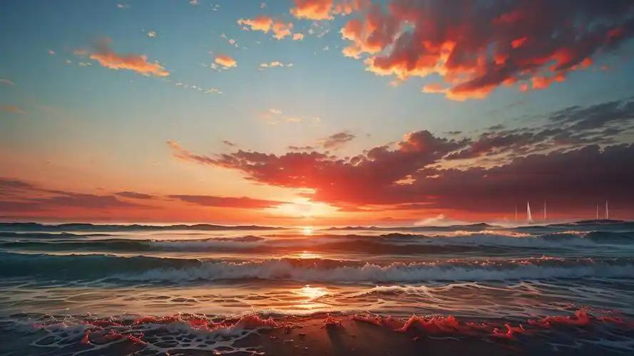 下联：海阔水连天。