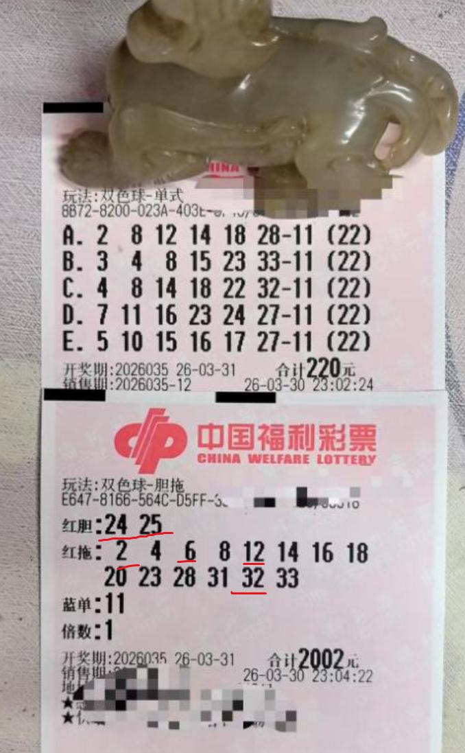 提前晒票中6+0！江苏99倍哥狠角色，24 25双胆精准命中，14个拖码全中剩余