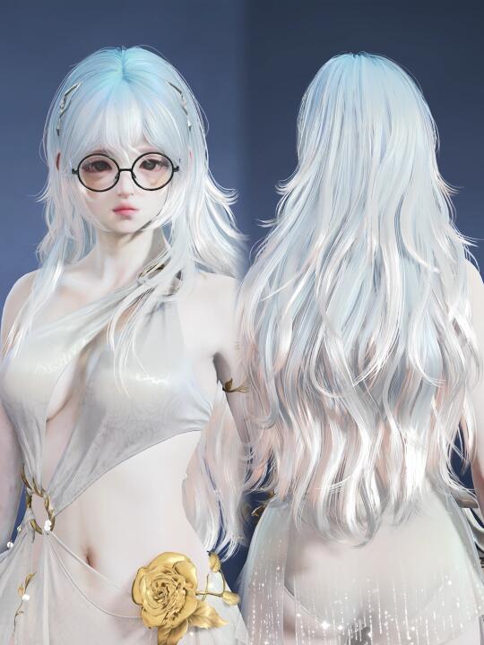 自染真神蓝白头