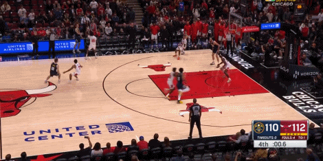 #掘金vs公牛##掘金绝平公牛##NBA季前赛# 掘金0.6秒边线球绝平公牛，季