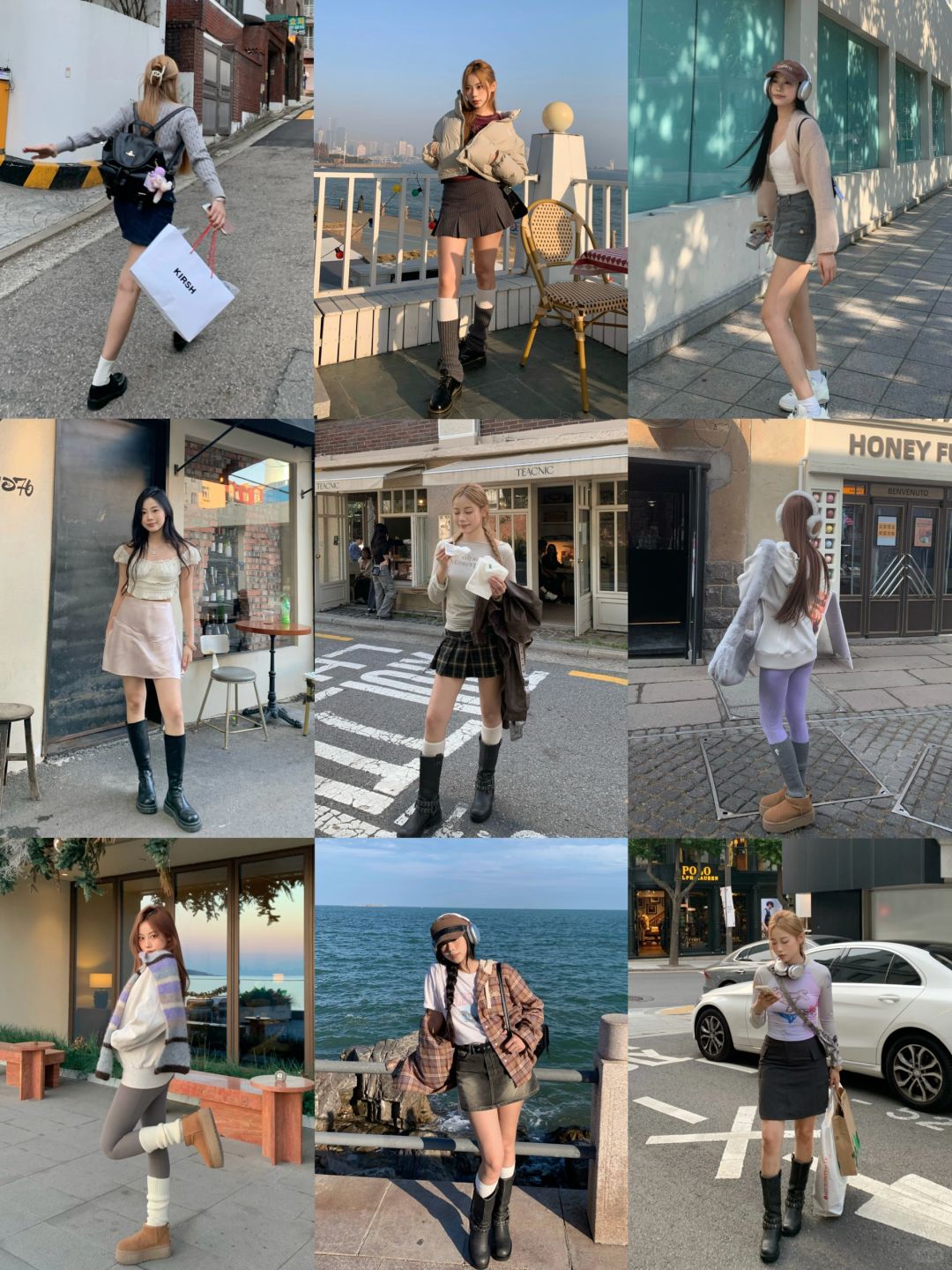 存一些韩女氛围感全身拍照姿势💭