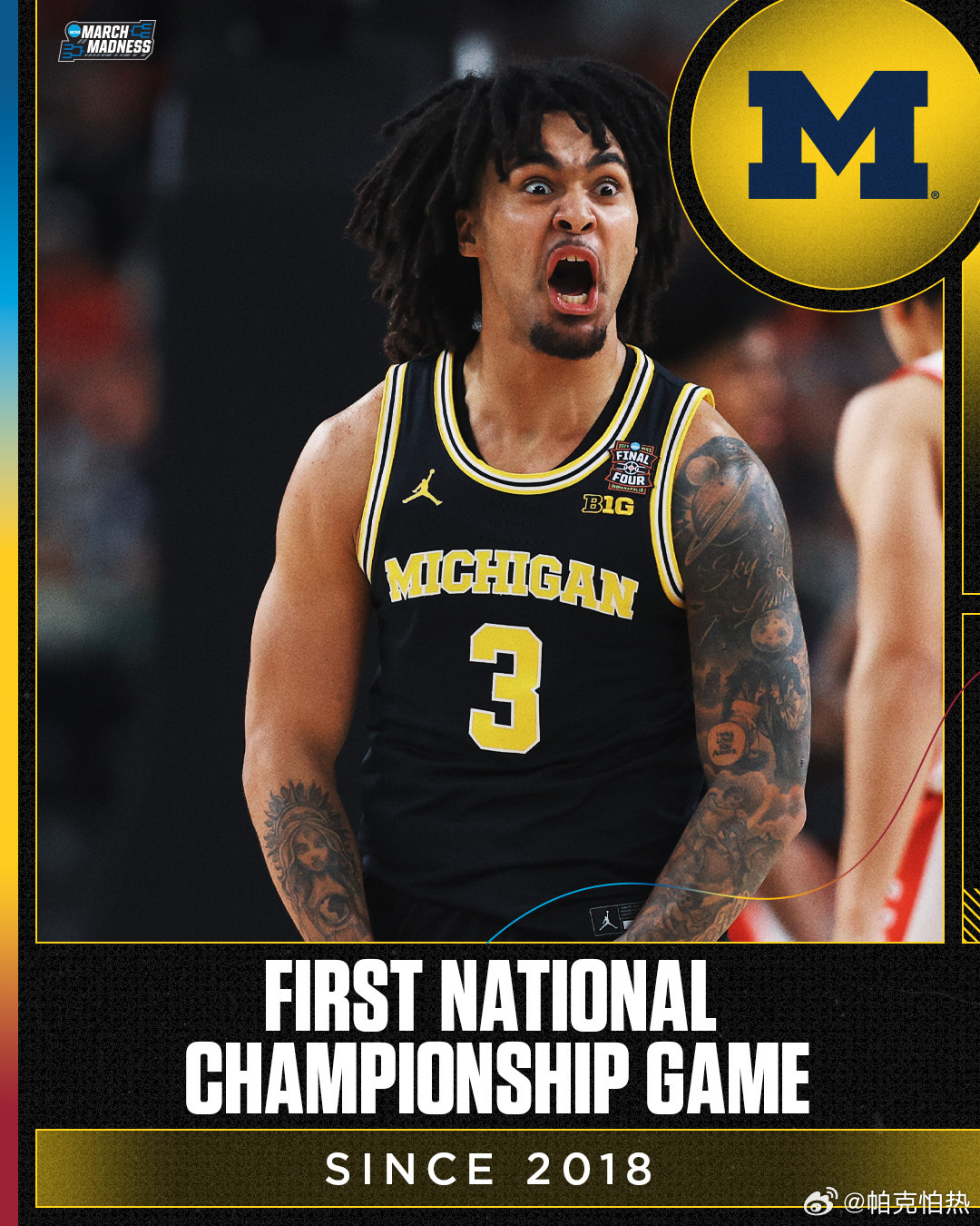 NCAA疯狂三月 密歇根本赛季的大胜场次：奥克兰 +43圣地亚哥州立 +40No