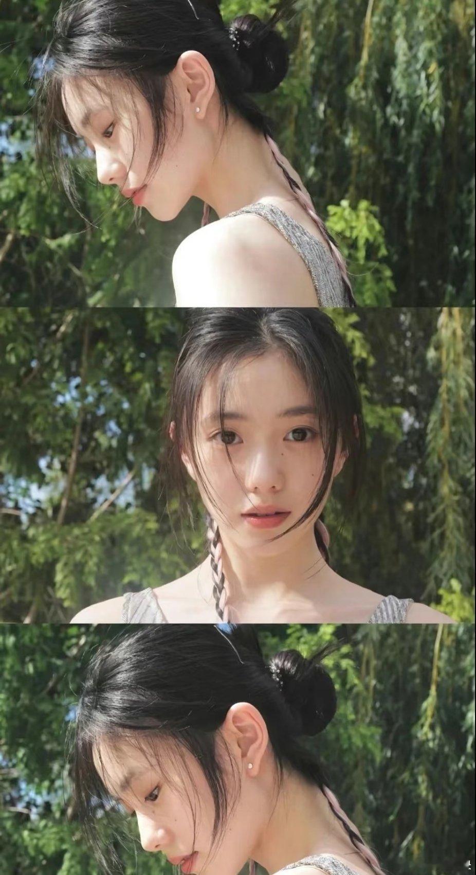 刘浩存[超话]  好牛的头骨比例，浩存真的是高马尾的神！凭什么我扎像卤蛋。。。刘