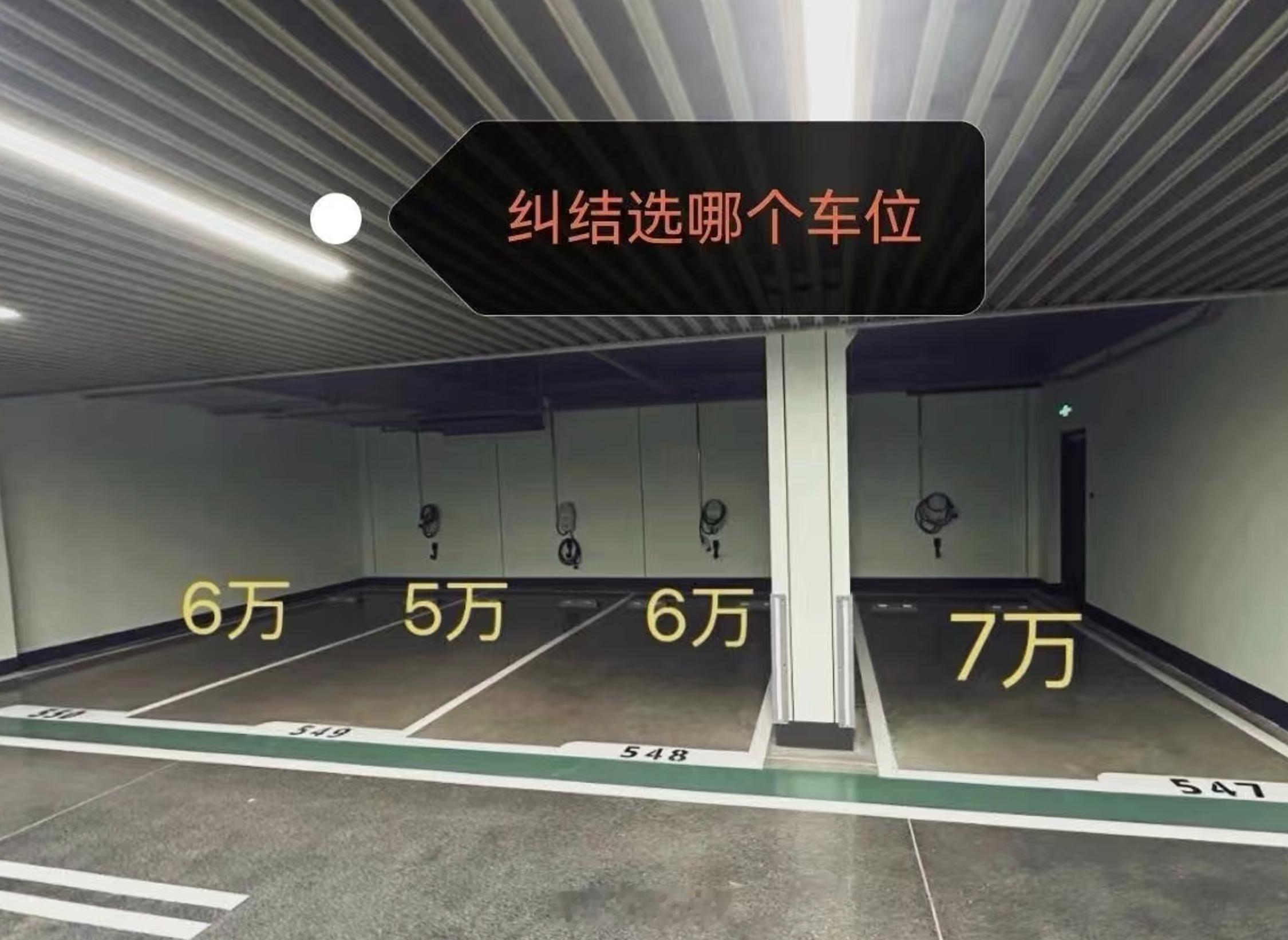 如果是你，你会买哪个车位？ 