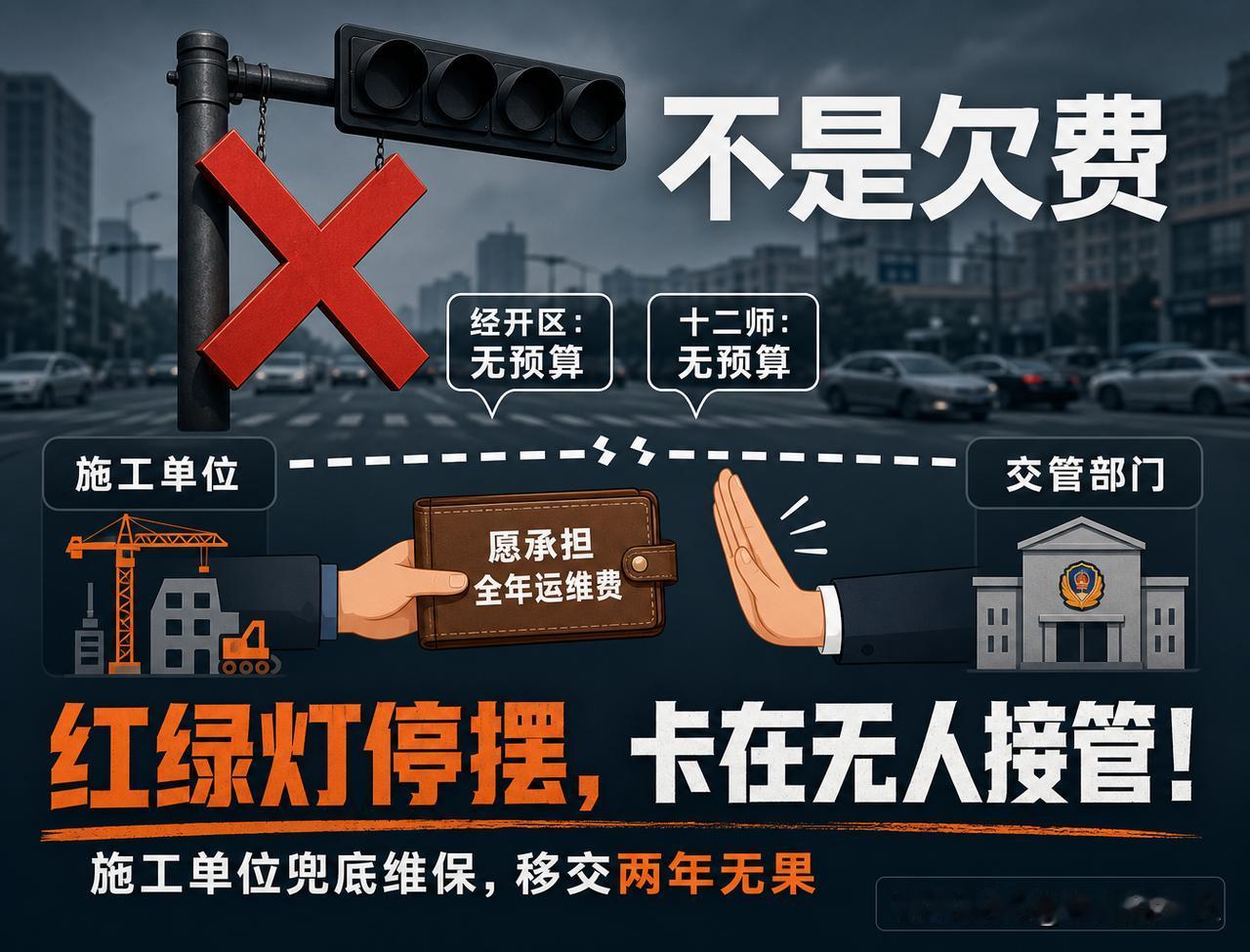 西泉街红绿灯不亮的原因找到了！不是欠钱被远程锁机，而是卡在了“没人接手”！

 