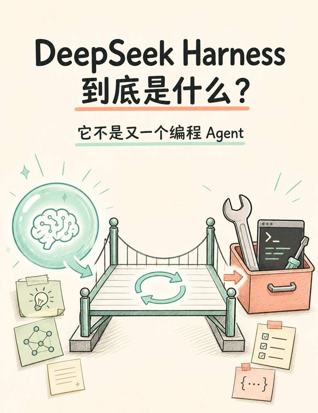DSH 到底是什么？它不是另一个编程 Agent
看到 DeepSeek Har