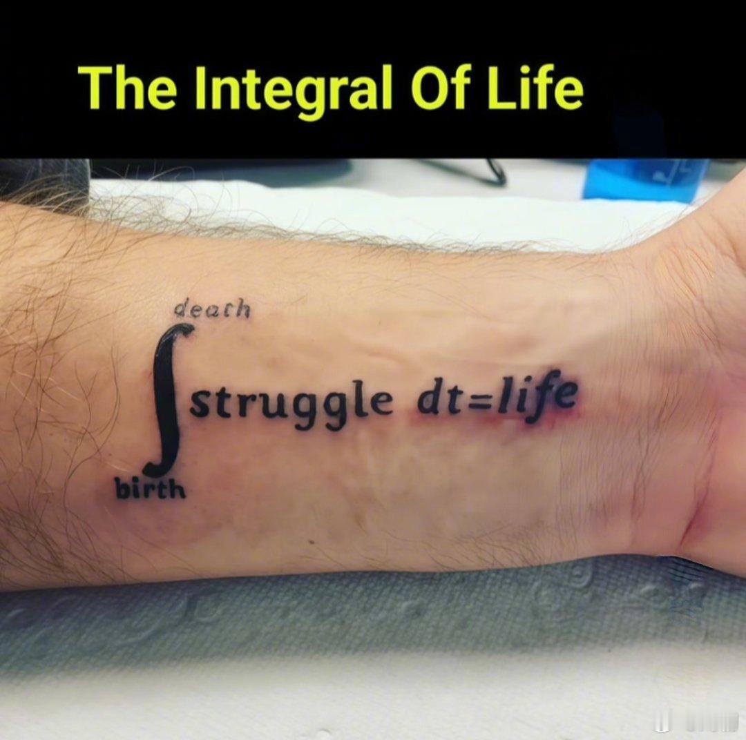 加缪说，西西弗是幸福的！即便他生命的积分是零。 