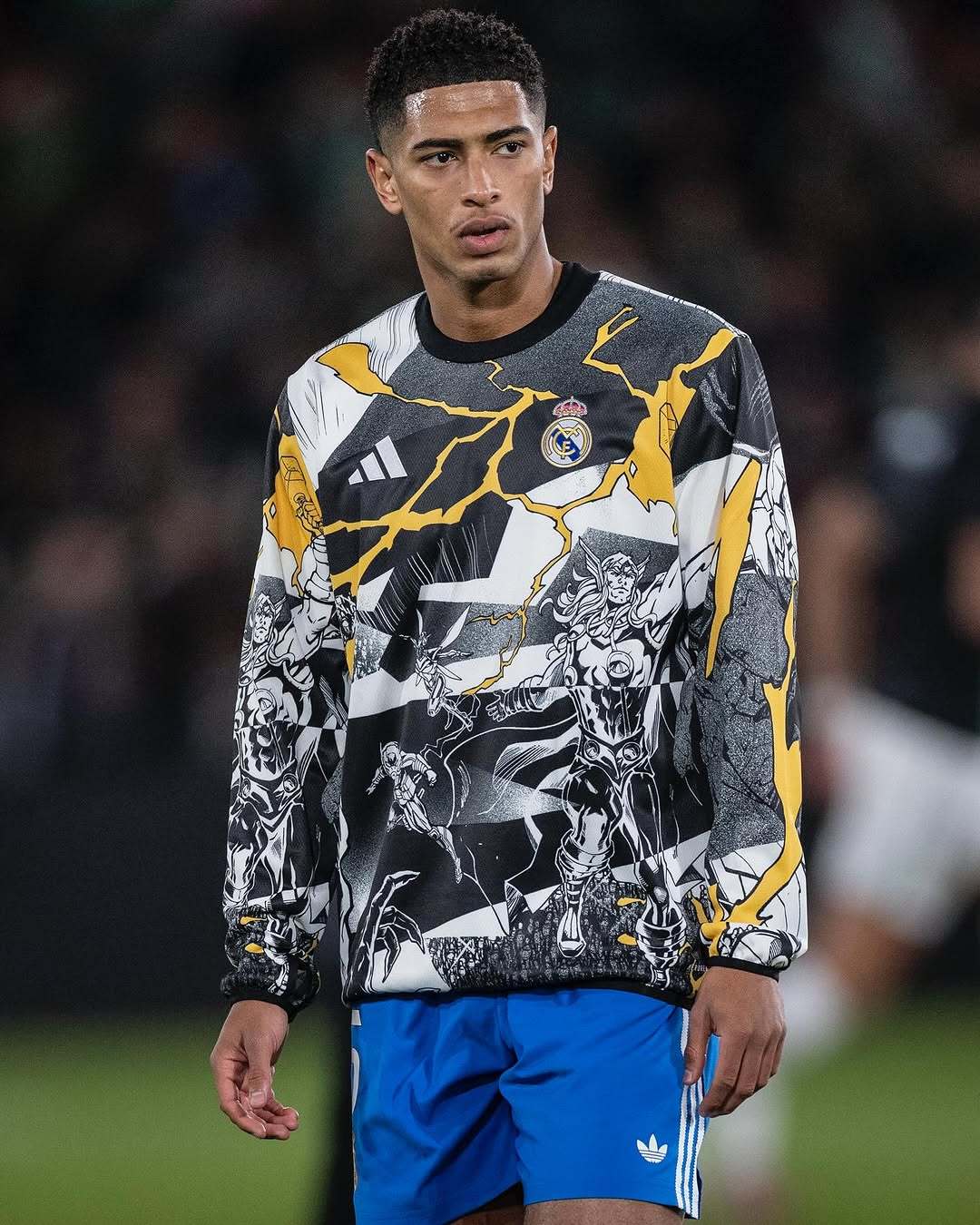 姆巴佩&贝林厄姆新一年的漫威联名训练服 