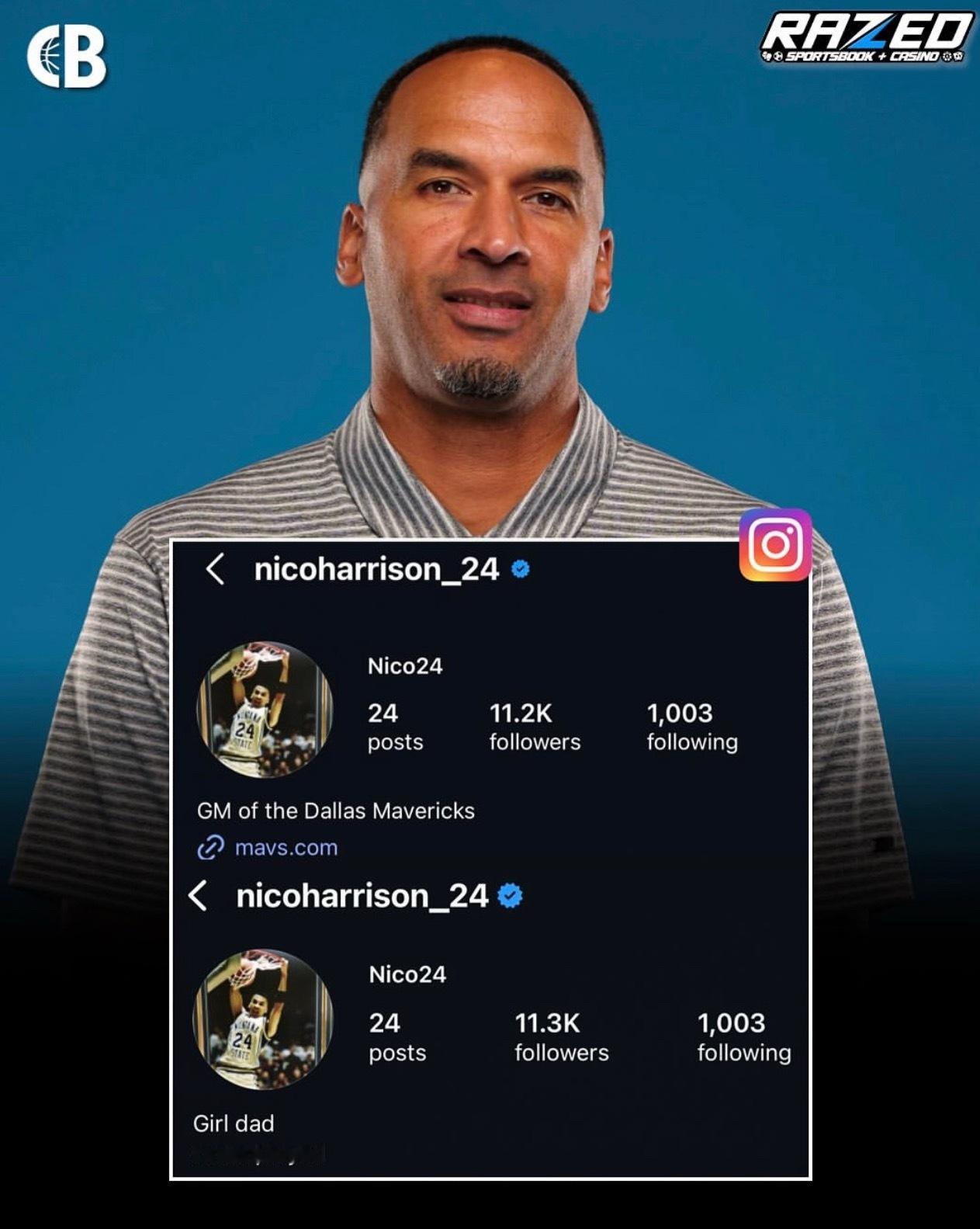 哈里森已将Ins上的个人简介改成了“失业”状态。