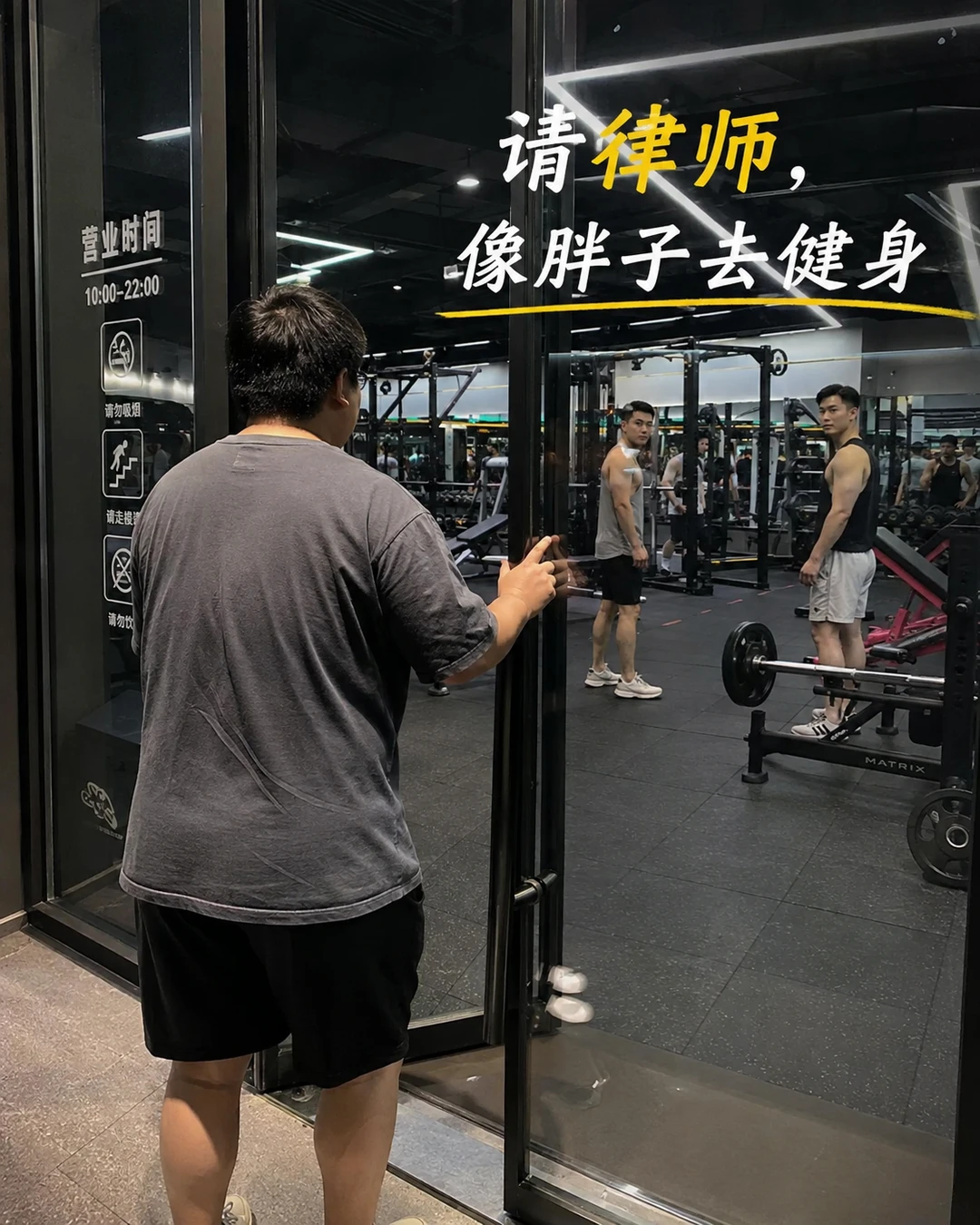大家只看腹肌，就像请律师只问取保😁