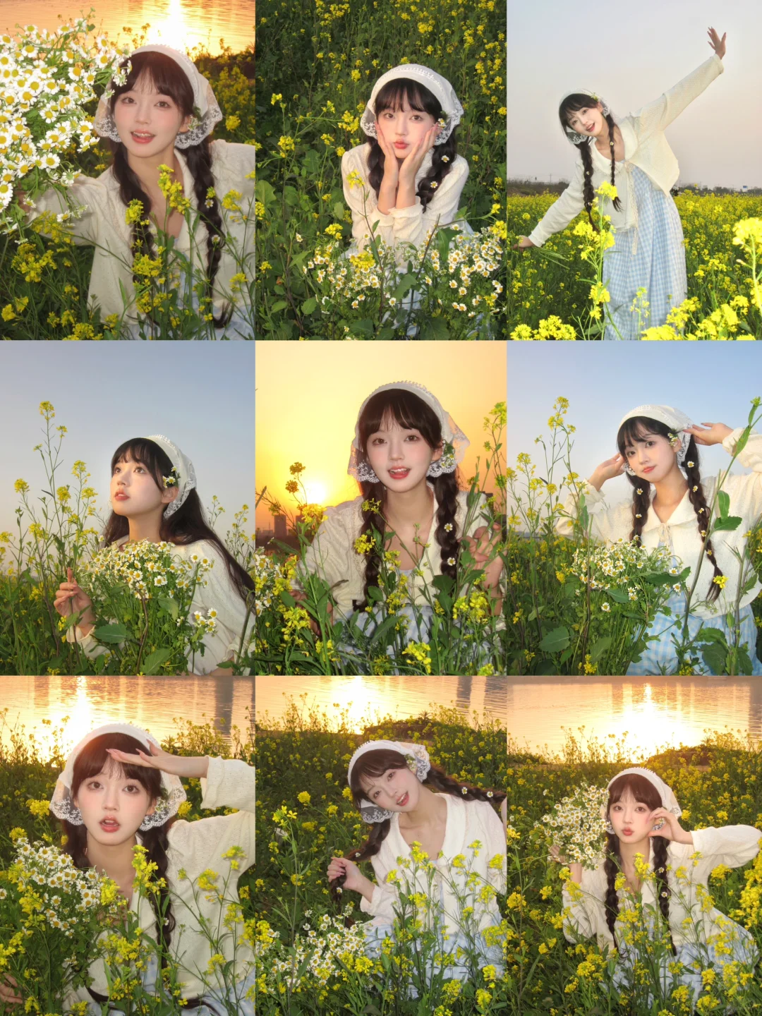 📸提前预习一些与花合照的万能姿势吧💫💐
