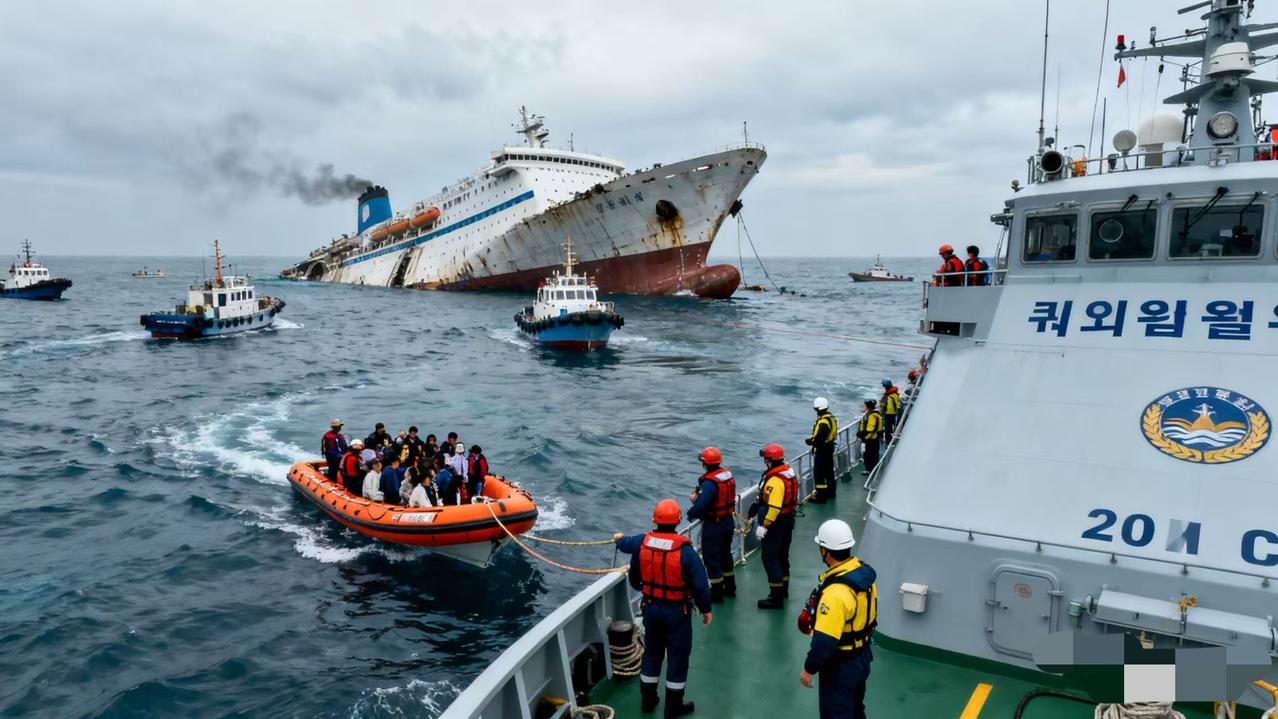韩国客轮意外消息！11月19日一艘载着260人的客轮从济州出发去木浦市，在全罗南
