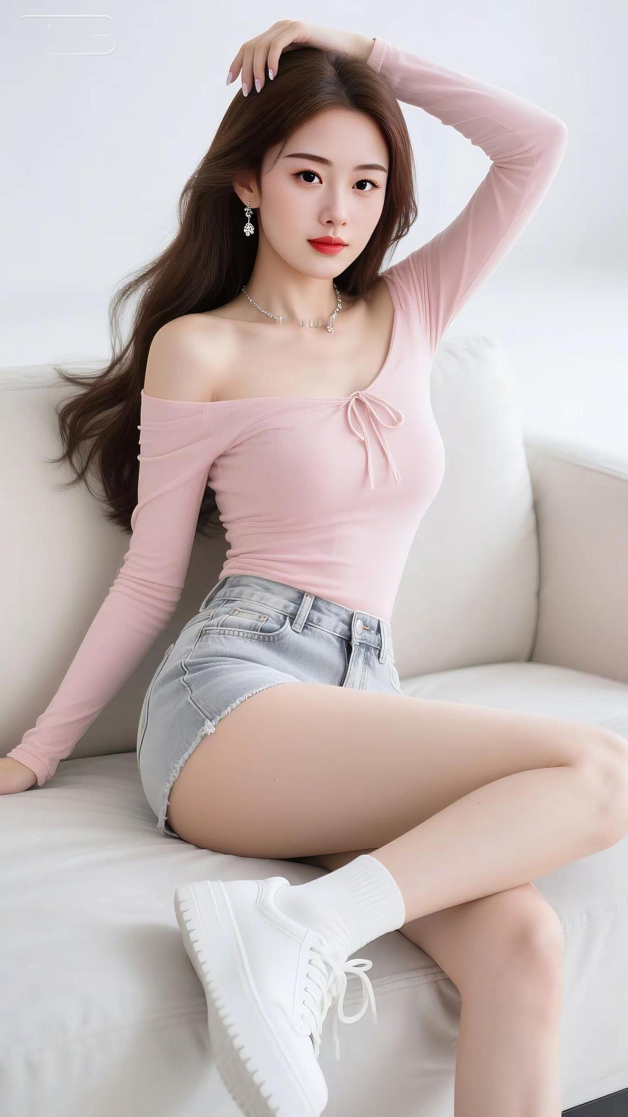 今天是粉色系的松弛感🩰沙发瘫+浅色系=宅家氛围感拉满