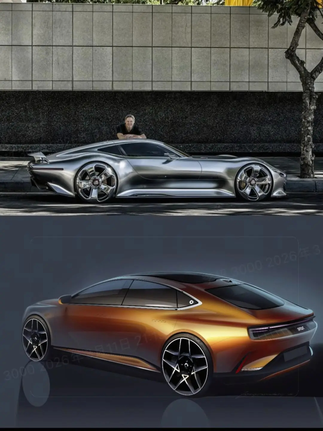 smart 6这组设计手稿，能看出品牌这次是真沉下心做轿车了。鲨鱼仿生、溜背掀背