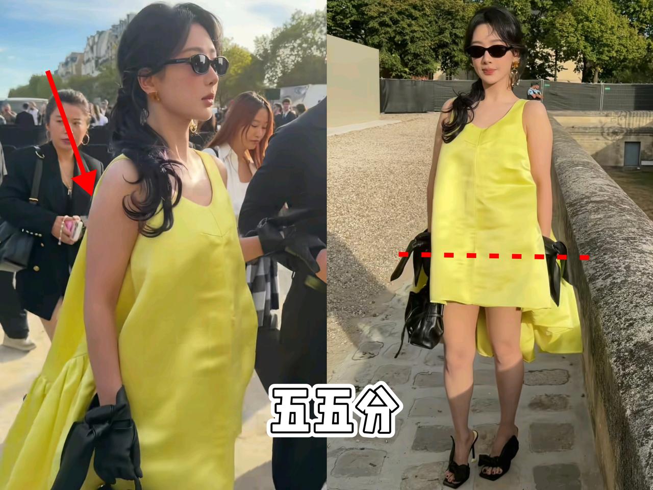 杨紫啊杨紫，
咱化妆的时候能走点心吗？
虽然你的颜值绝对是万里挑一，可是你的身材