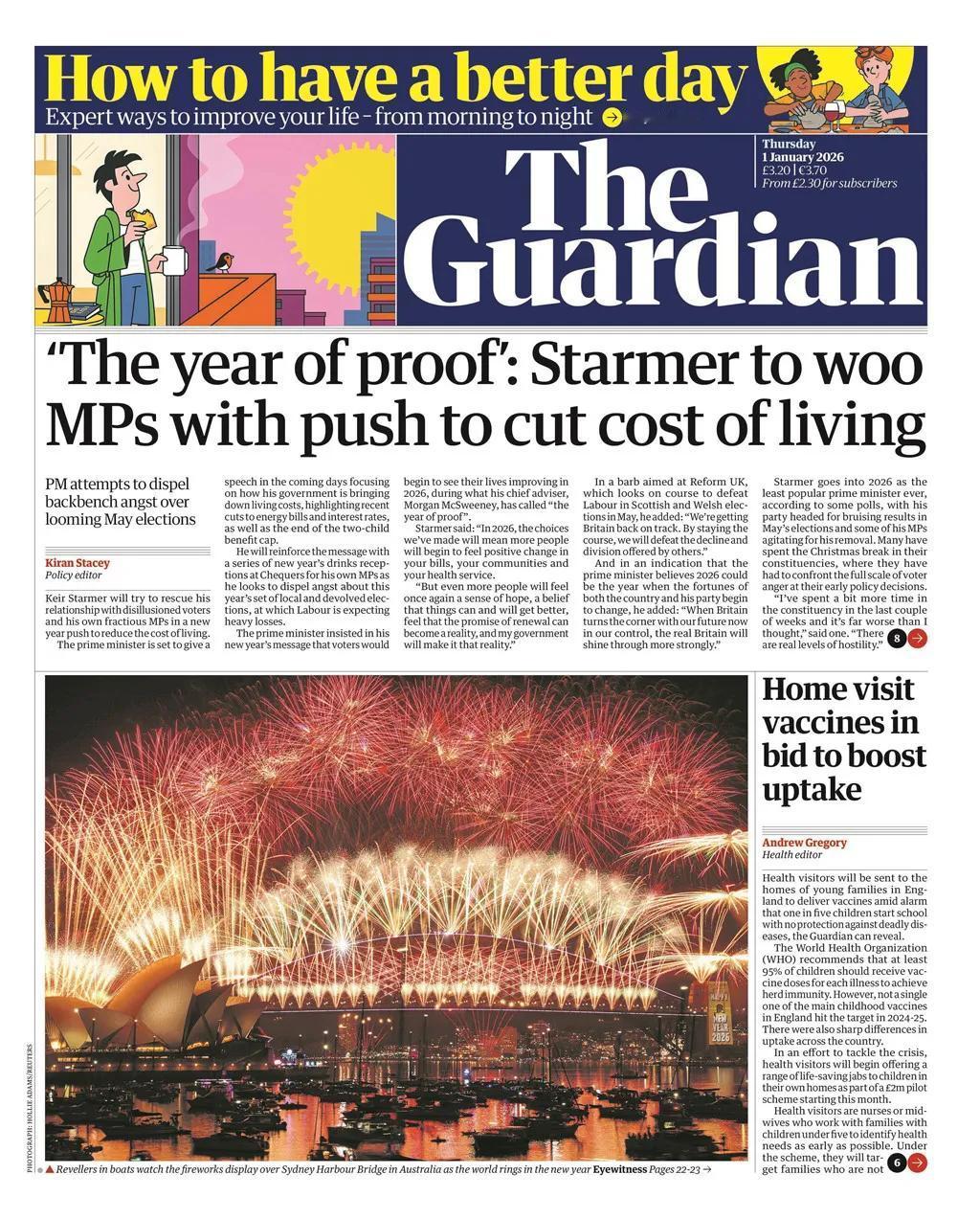 据《卫报》报道，英国首相基尔·斯塔默将在今年五月选举前试图挽救与分裂的英国执政党