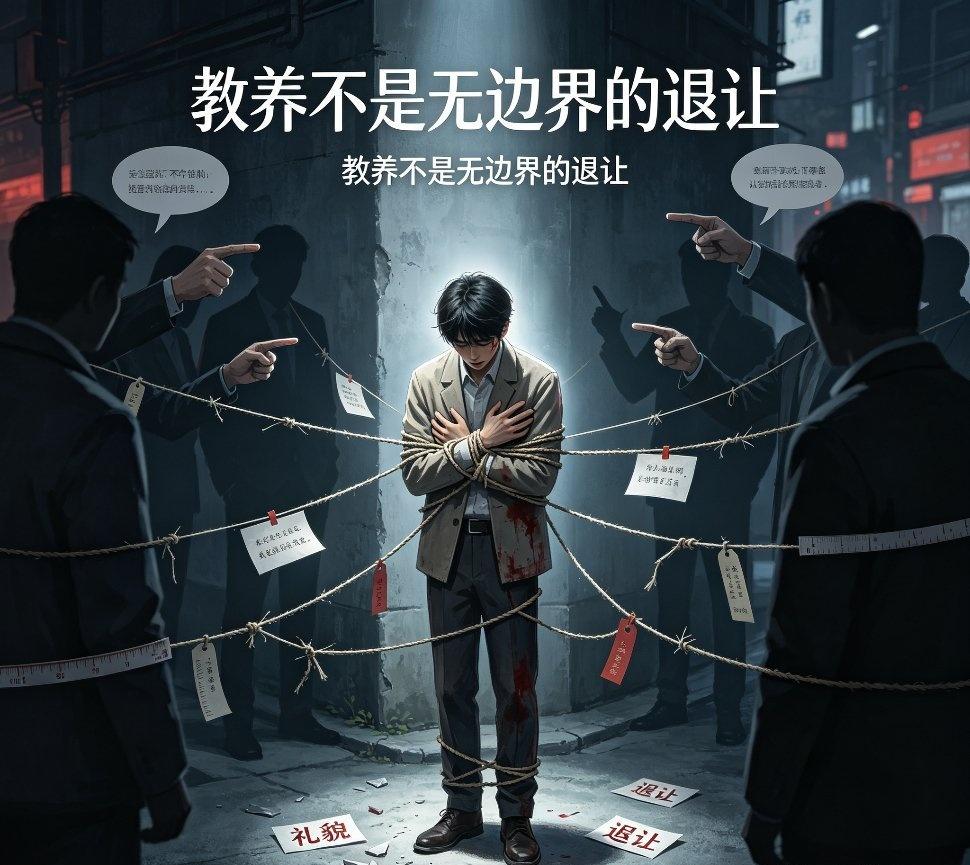为什么有教养的人更容易被伤得很重？
因为你自带一套道德滤镜：你会习惯性自省，会体