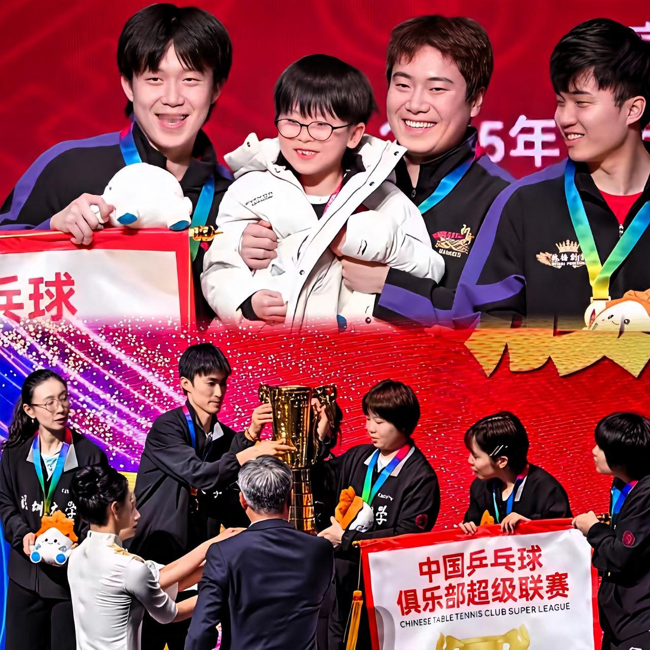 今年乒超绝了！
看得太过瘾了！

莎莎和楚钦想赢的，
都赢到手了！
龙凤冠军全是