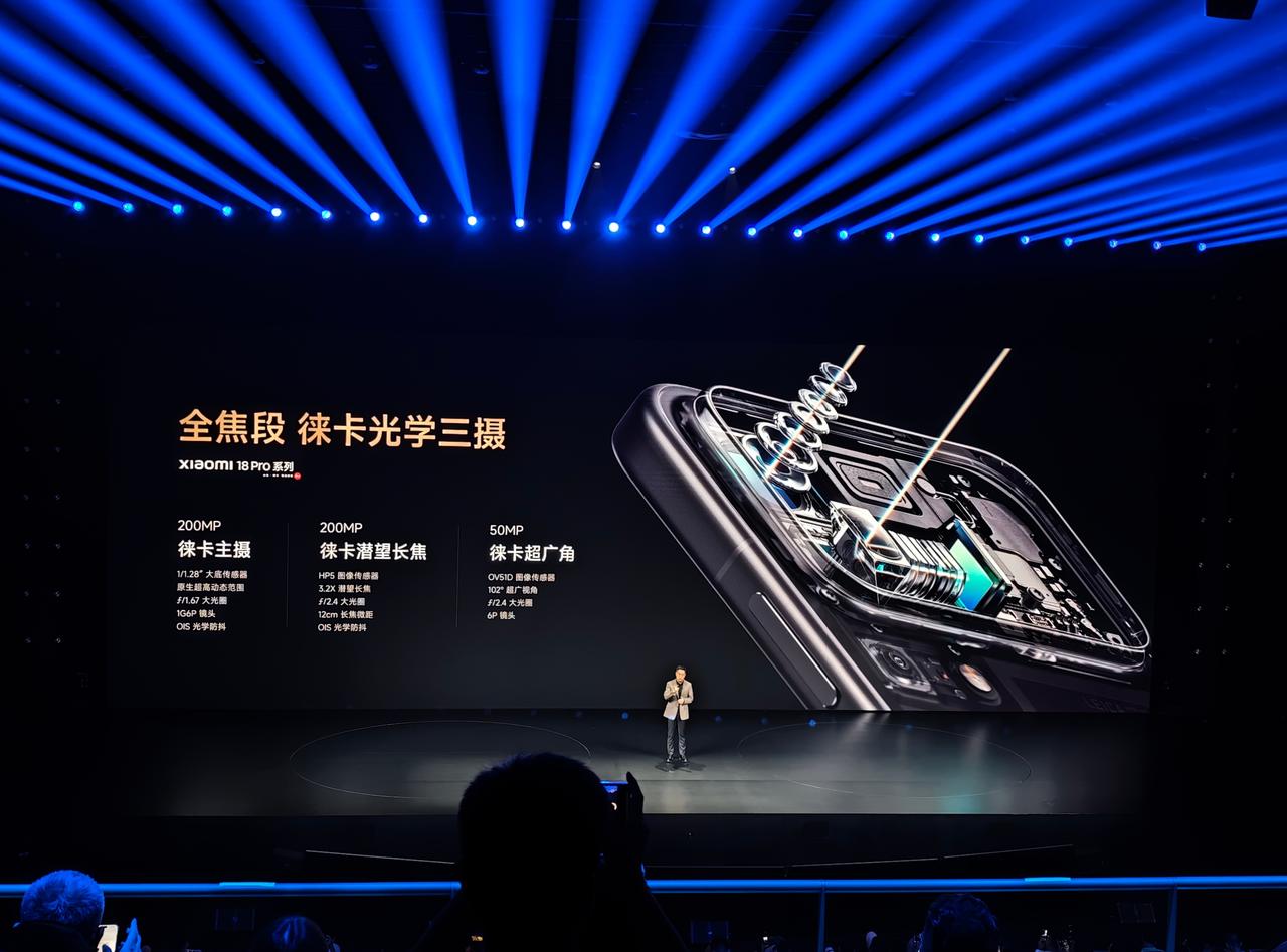 一句话总结小米 18 Pro 系列影像！

“双 2 亿、双大底”

全焦段徕卡