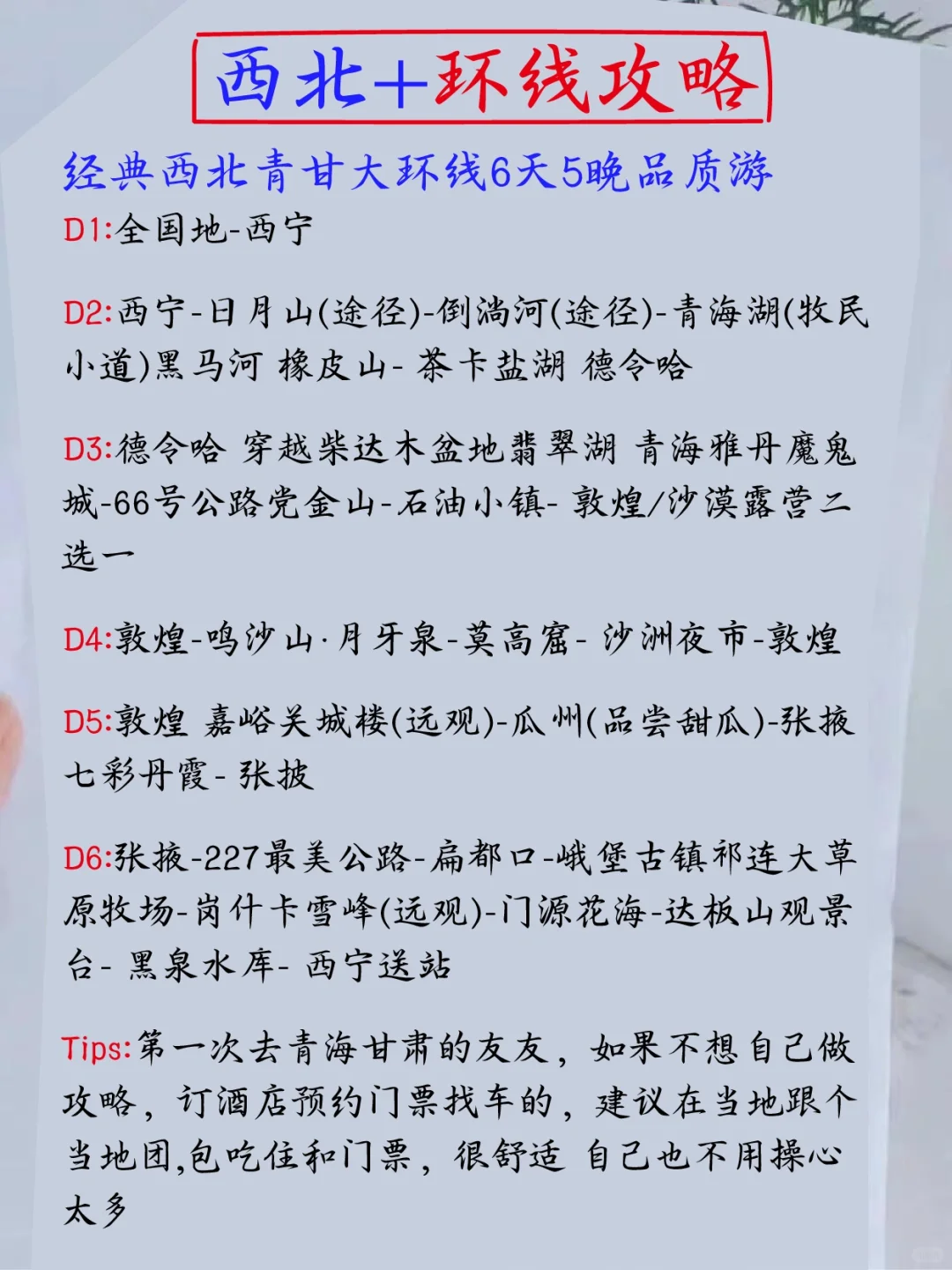 谁懂！被自己做的西北攻略满意到睡不着🥺